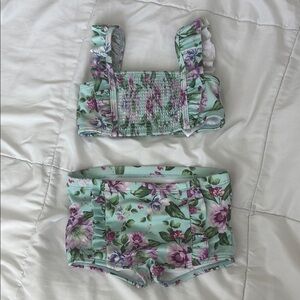 Floral Two-Piece Swimsuit